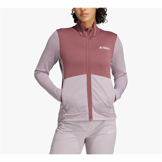 Women's Sports Jacket Adidas Terrex Multi Light Fleece Pink-5