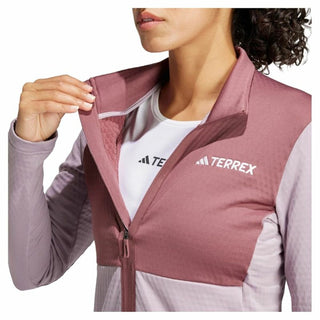 Women's Sports Jacket Adidas Terrex Multi Light Fleece Pink-3