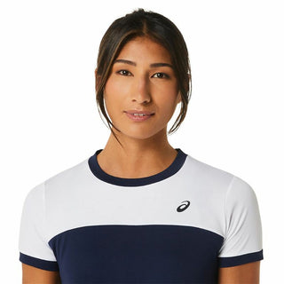 Short-sleeve Sports T-shirt Asics Court Navy Blue Tennis-5