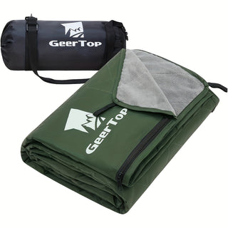 Outdoor Stadium Blanket Thick Warm Windproof Camping-1