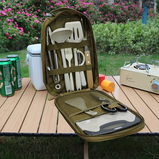 Camping Cookware Set with Silicone Bag (10-Piece)-2
