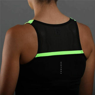 Short-sleeve Sports T-shirt Endless  Lace  Lime green-2