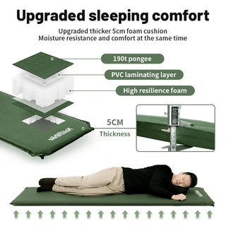 Self-Inflating Air Mattress Camping Foam Sleeping Mat-1