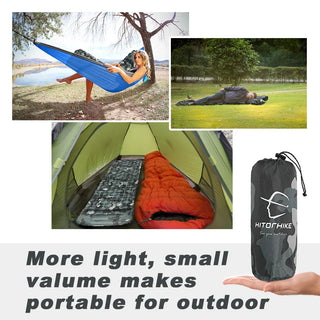 Outdoor Inflatable Sleeping Pad with Pillows for Camping-4