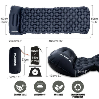 Ultralight Outdoor Camping Air Mattress with Pillow-1