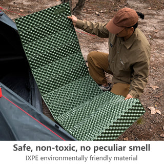 Ultralight Folding Camping Mat Moistureproof Pad Green-3