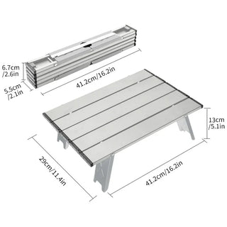 Ultralight Aluminum Alloy Camping Mini Foldable Table-1