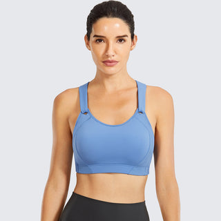 High Impact Lightly Padded Wireless Workout Bra-4