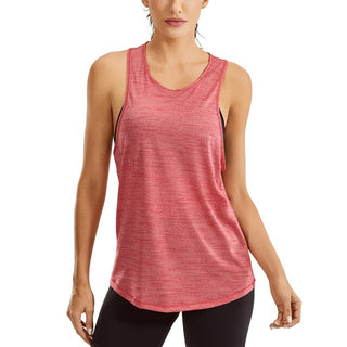 Womens Lightweight Heather Workout Tank Tops Athletic Tops Sleeveless Shirts Casual Top-2