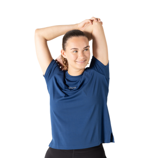 RE-LIITE T-SHIRT (WOMEN) - BLUE MELANGE