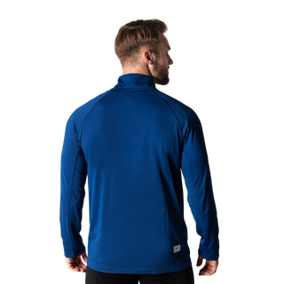 RE-LIITE 1/4 ZIP SHIRT (MEN) - BLUE MELANGE