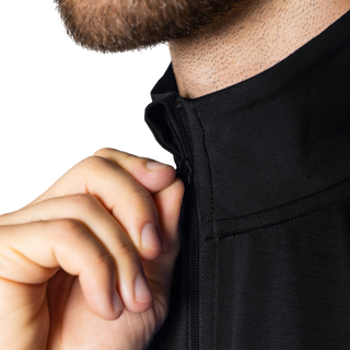 RE-LIITE 1/4 ZIP SHIRT (MEN) - BLACK
